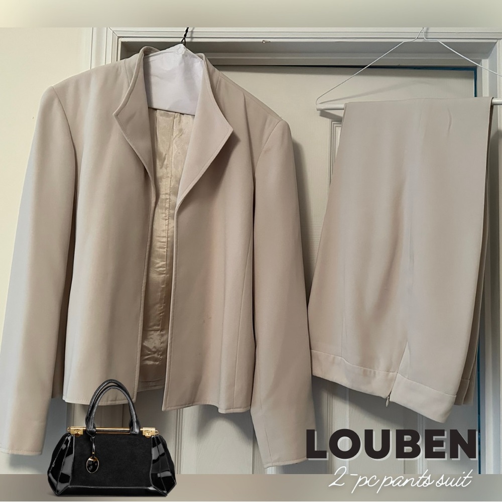 Louben 2-pc Tan Pantsuit